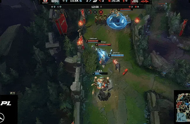 皇冠体育官网-突如其来大节奏，JDG众人强势出击逐个击破WBG四人完成0换4